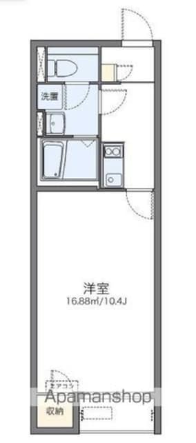 香川県高松市香川町大野[1K/29.71m2]の間取図