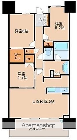 ライオンズ西鉄久留米駅前の間取り