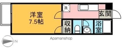 セレマ・メゾン[1K/25m2]の間取図