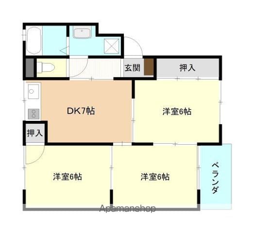 トリヴァンベール平山の間取り写真