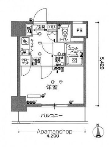 【スカイコート神田第３の間取り】