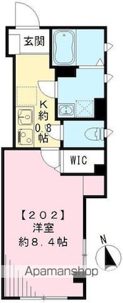 Ｓｏｌａｎａ　ＳＥＫＩＹＡ　ソラーナ　セキヤ[1K/28.22m2]の間取図