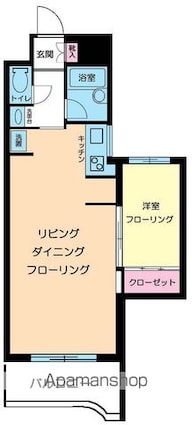 ガーデンプレイス市ヶ谷[1LDK/38.07m2]の間取図