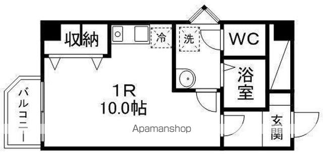 DOMUS赤坂の間取り写真