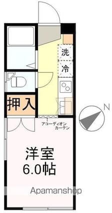 グリーンコーポ[1K/18m2]の間取図
