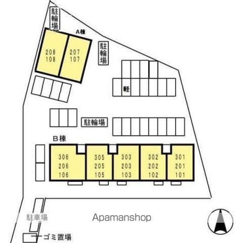 ボヌール新宮　Ａ棟 208 ｜ 福岡県糟屋郡新宮町三代西２丁目5-2（賃貸アパート2LDK・2階・50.39㎡） その15