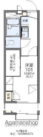 レオパレスフローラ東葛西の間取り写真