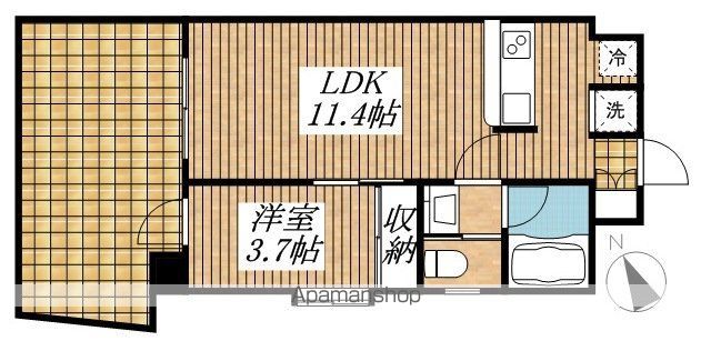 【立川市曙町のマンションの間取り】