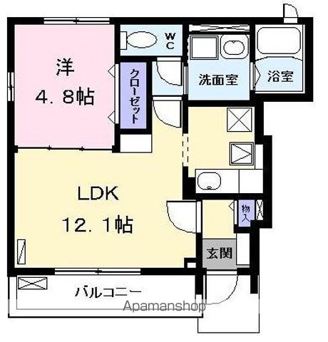クラージュの間取り写真