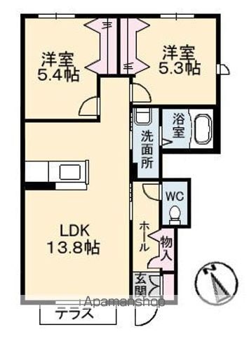 サンシャイン東川口 B棟の間取り写真