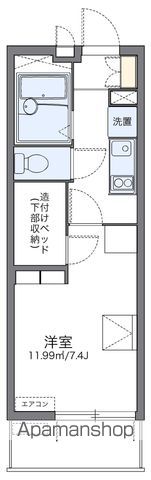 レオパレスOKANISHIの間取り写真