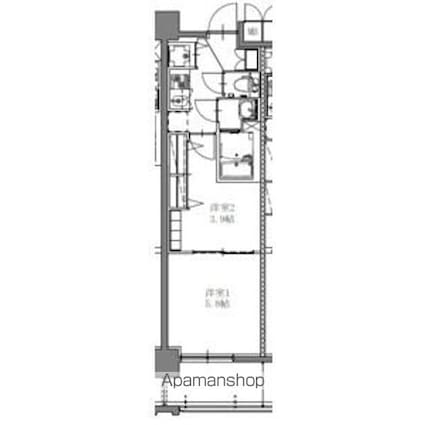 ＳーＲＥＳＩＤＥＮＣＥ上社ａｕｒｅａｔｅ（オリート）[2K/28.56m2]の間取図