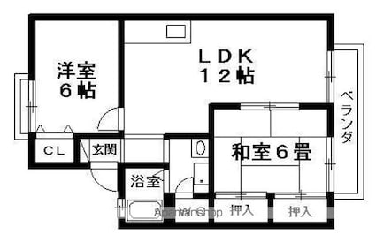 フォレストパークＡ・Ｂ[2LDK/53.68m2]の間取図