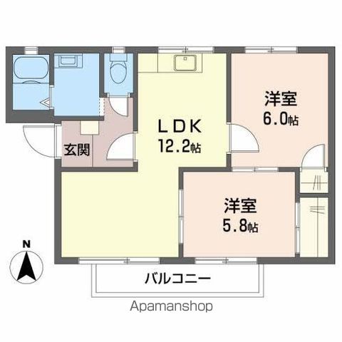 フレグランス関谷 A棟の間取り写真
