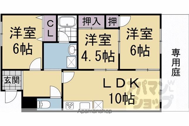 キャッスル蜂ノ壷の間取り写真
