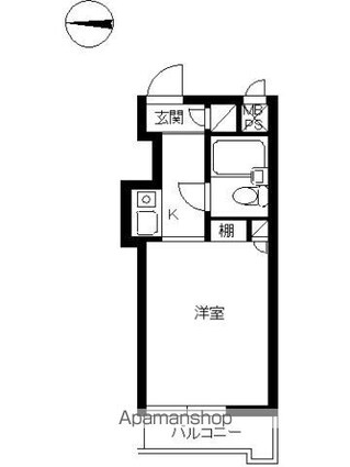 スカイコート落合[1R/15m2]の間取図