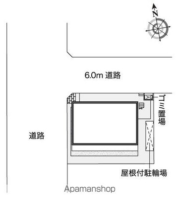 レオネクストサーマル[1K/26.08m2]の配置図
