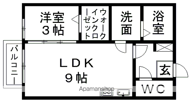 モナリエ池田の間取り写真