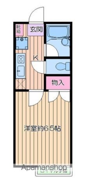 セ・パラン２１０Ｂ[1K/21m2]の間取図