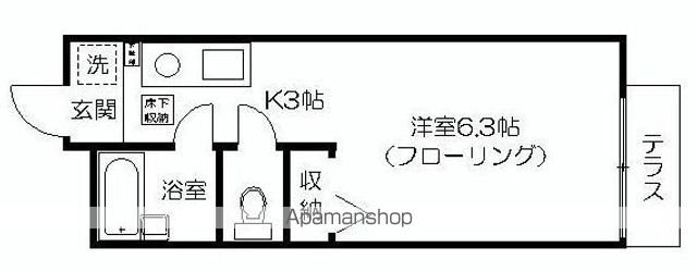 大島アパートの間取り写真