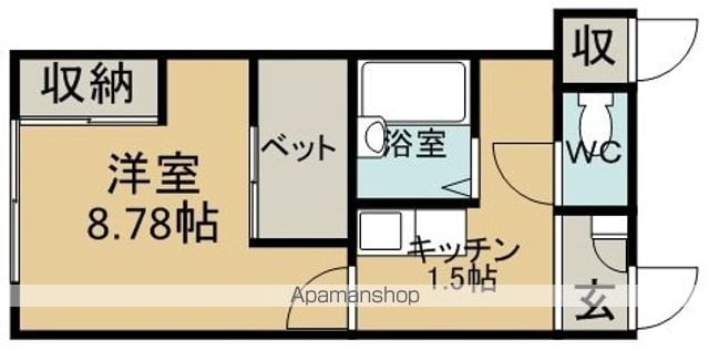 レオパレス月寒ベストフラットの間取り写真