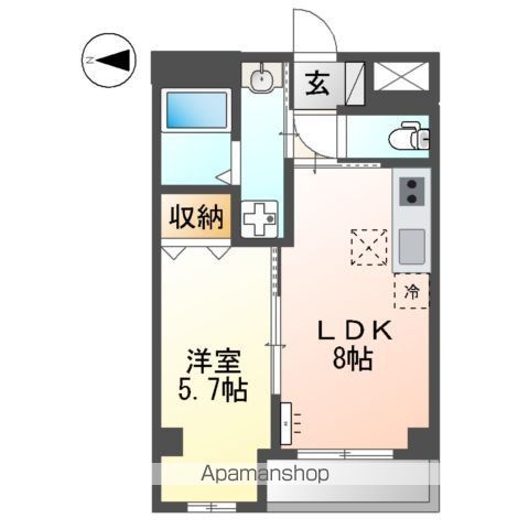 【立川市柏町のマンションの間取り】