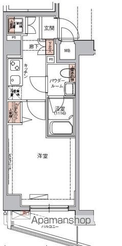 【ハーモニーレジデンス東京イーストコア００３の間取り】