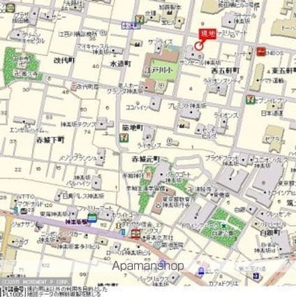 東京都新宿区西五軒町[1K/21.09m2]の周辺