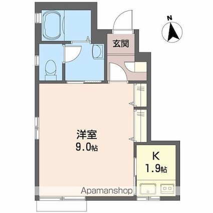プチメゾンＩＺＵＭＩ[1K/27.8m2]の間取図