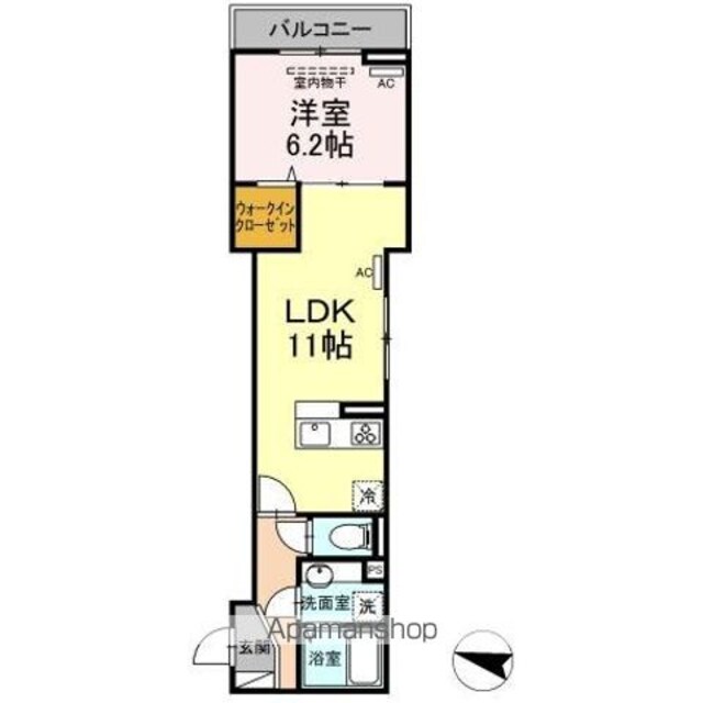 グランメゾン・下高井戸[1LDK/40.26m2]の間取図