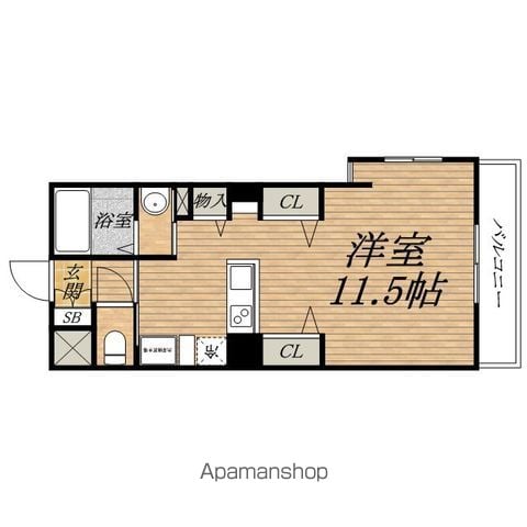 ホープ松屋町住吉の間取り写真