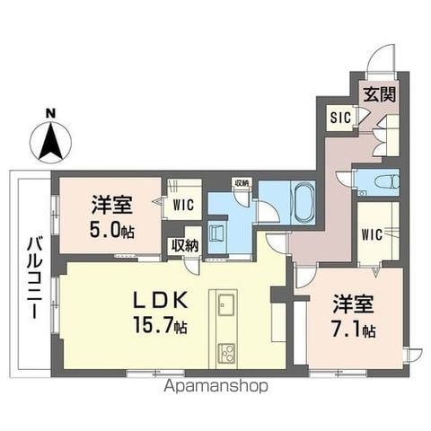 埼京線 北戸田駅 徒歩19分 3階建 築3年の間取り写真