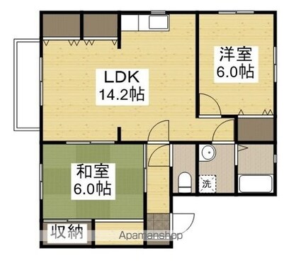 パークコート[2LDK/60.45m2]の間取図