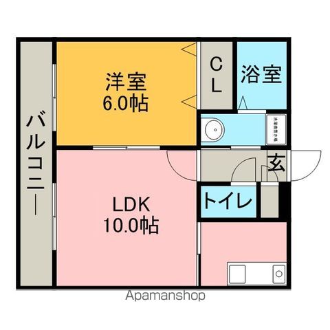 【福岡市東区唐原のマンションの間取り】