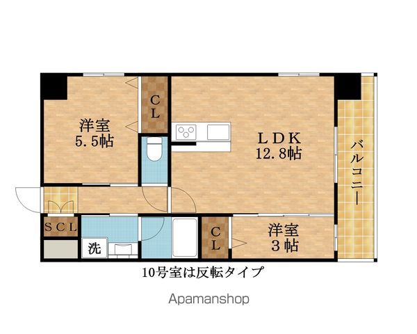 スプランディッドライズ新大阪ノースの間取り