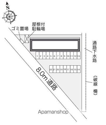 レオパレスしおかぜ[1K/26.08m2]の駐車場2