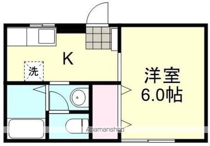 コーポクレア　Ｂ[1R/23.77m2]の間取図