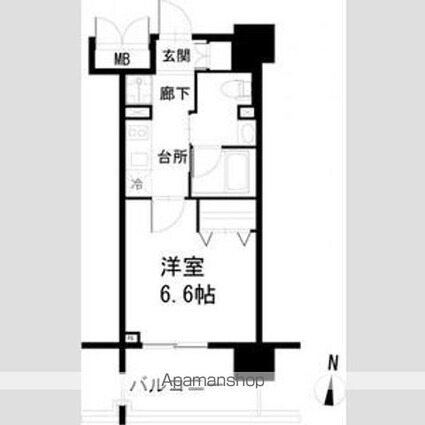 東京都墨田区太平４丁目[1K/24.65m2]の間取図