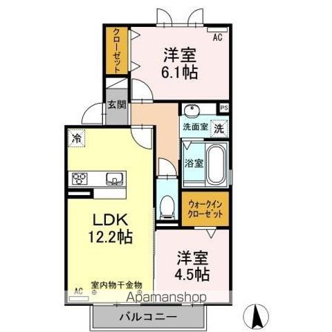 ＷＩＴ日向（ウィットヒナタ）の間取り