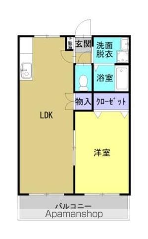 若葉ハイツの間取り写真