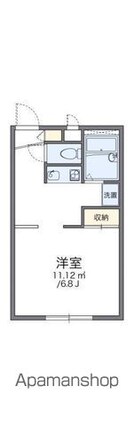 香川県高松市木太町[1K/23.18m2]の間取図