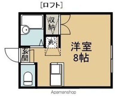 ベアーズホームⅡ[1R/19.84m2]の間取図