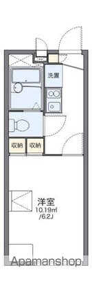 レオパレスＣＡＴ＆ＧＯＡＴ[1K/19.87m2]の間取図