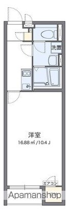 クレイノシャイン[1K/29.71m2]の間取図