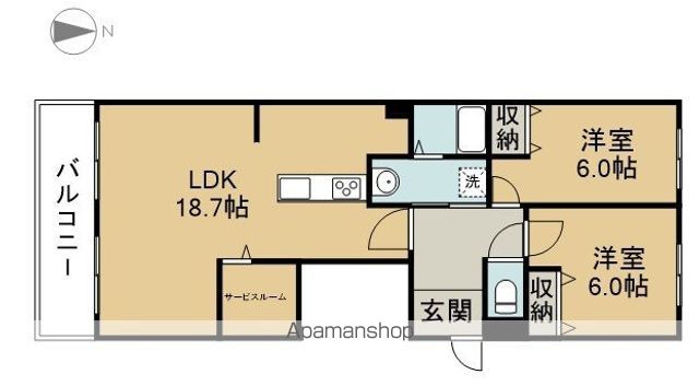 やすいコーポの間取り写真