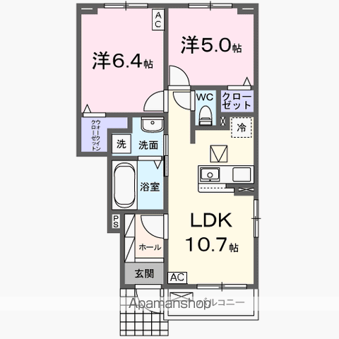 【ステイ　ゴールドの間取り】