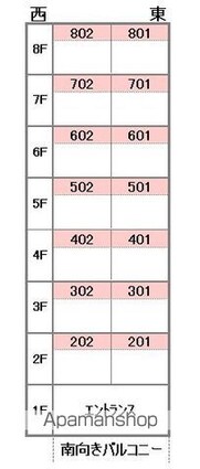 ブラッサム・ユー[1R/35.1m2]の配置図