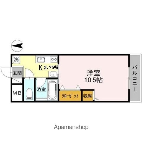べレール岡山手の間取り写真