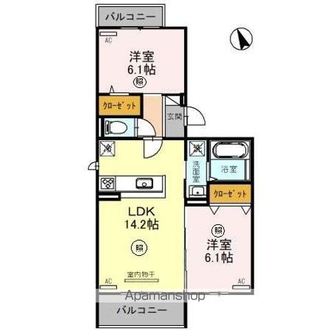 ベルフィールド西京極 東棟の間取り写真
