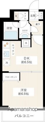 東京都新宿区新宿２丁目[1DK/32.6m2]の間取図